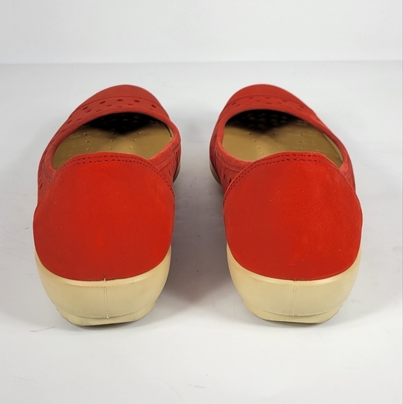 Hotter Livvy Red Ballet Flats #728 Size 8 - Picture 6 of 12